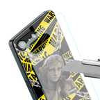 caution back phone cover | glass case for iphone 16e