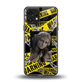caution back phone cover | glass case for nothing phone 1