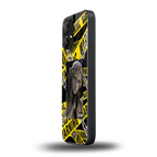 caution back phone cover | glass case for nothing phone 1