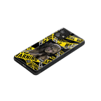 caution back phone cover | glass case for nothing phone 1