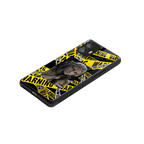 caution back phone cover | glass case for nothing phone 2