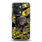 caution back phone cover | glass case for oneplus nord 3