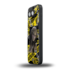 caution back phone cover | glass case for oneplus nord 4