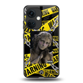 caution back phone cover | glass case for oneplus nord ce 3