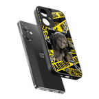 caution back phone cover | glass case for oneplus nord ce 3