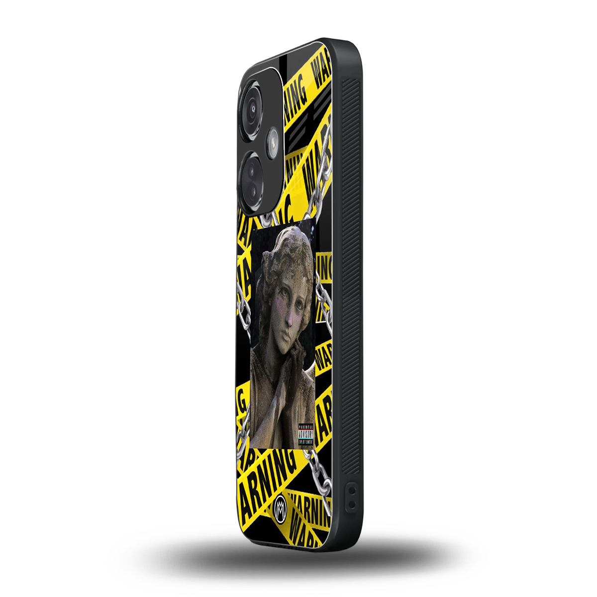 caution back phone cover | glass case for oneplus nord ce 3
