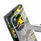 caution back phone cover | glass case for oneplus nord ce 3