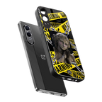 caution back phone cover | glass case for oneplus nord ce 4 lite