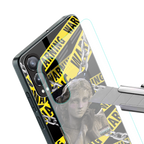 caution back phone cover | glass case for oneplus nord ce 4 lite