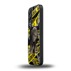 caution back phone cover | glass case for oneplus nord ce 4