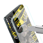 caution back phone cover | glass case for oneplus nord ce 4