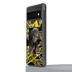 caution back phone cover | glass case for google pixel 6 pro
