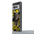 caution back phone cover | glass case for google pixel 7 pro