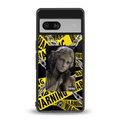caution back phone cover | glass case for Google Pixel 7