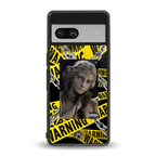 caution back phone cover | glass case for Google Pixel 7