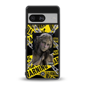 caution back phone cover | glass case for Google Pixel 8