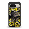 caution back phone cover | glass case for google pixel 9