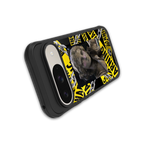 caution back phone cover | glass case for google pixel 9