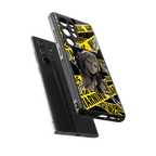 caution back phone cover | glass case for samsung galaxy s25 ultra