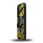 caution back phone cover | glass case for samsung galaxy s24 fe