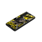 caution back phone cover | glass case for samsung galaxy s24 fe