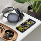 caution back phone cover | glass case for samsung galaxy s23 fe