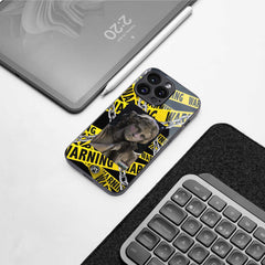 Caution Phone Cover | Glass Case