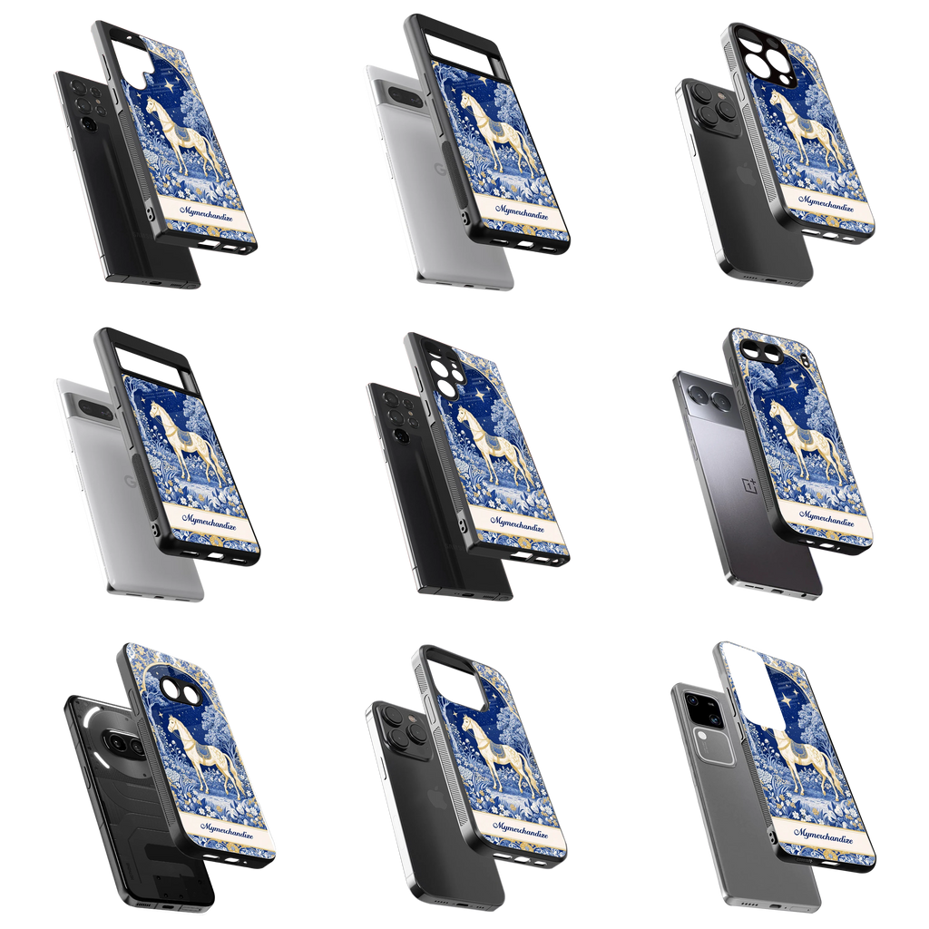 Durable Glass Back Mobile Case for iPhone, Samsung, OnePlus, Google Pixel, Redmi, Vivo, Oppo