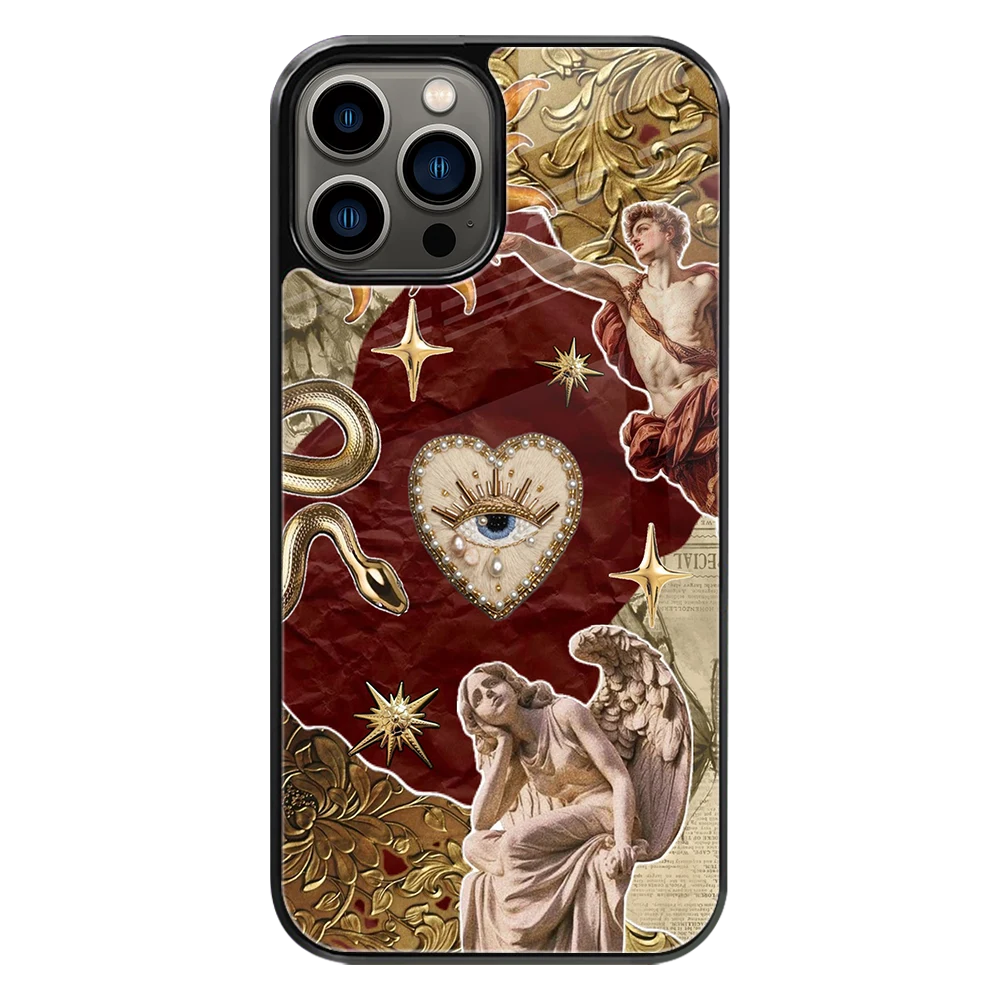 Premium Glass Back Mobile Phone Cover for iPhone, Samsung, OnePlus, Google Pixel, Redmi, Oppo, Vivo & Realme
