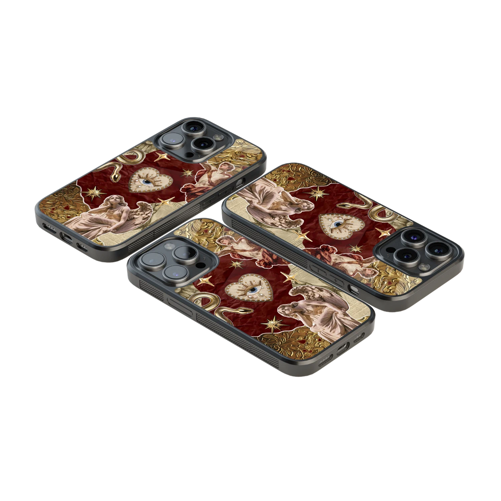 Luxury Glass Back Mobile Cover for iPhone, Samsung Galaxy, OnePlus, Pixel, Redmi & More