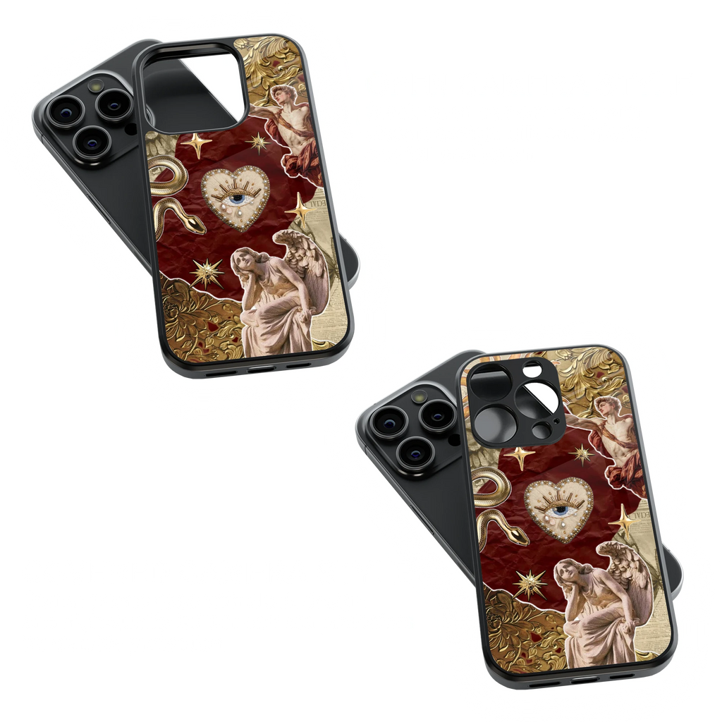 Trendy Glass Back Mobile Case for iPhone, Samsung, Redmi, OnePlus, Google Pixel, Motorola