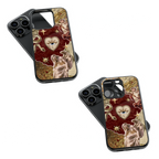 Trendy Glass Back Mobile Case for iPhone, Samsung, Redmi, OnePlus, Google Pixel, Motorola