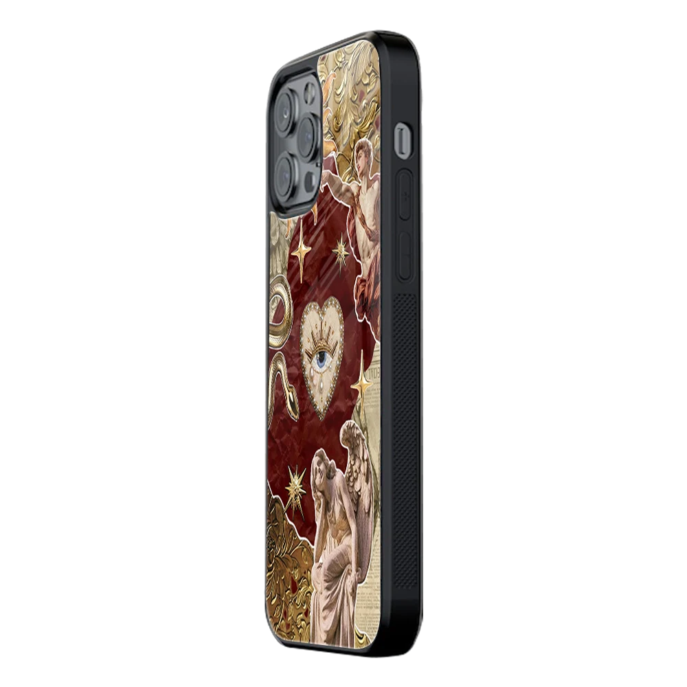 Slim Glass Back Phone Case for Multiple Brands iPhone, Samsung, Redmi, OnePlus, Oppo, Vivo