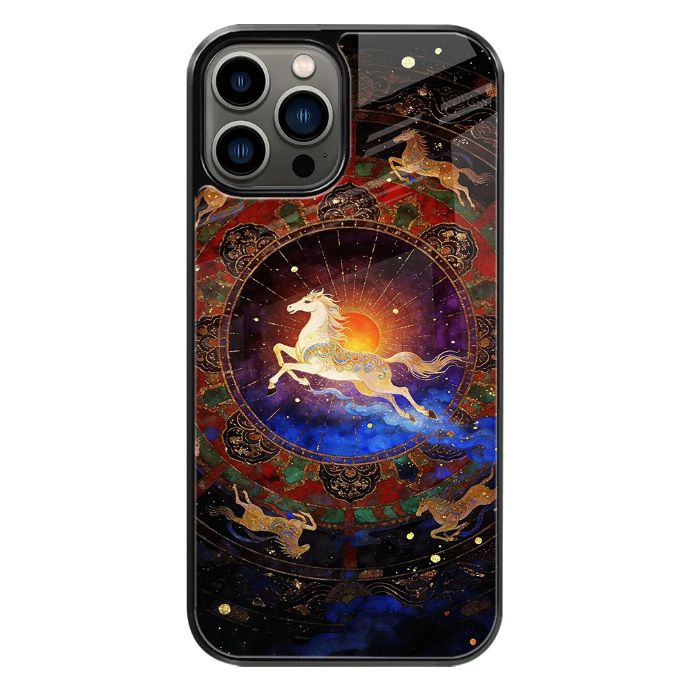 Premium Glass Back Mobile Phone Cover for iPhone, Samsung, OnePlus, Google Pixel, Redmi, Oppo, Vivo & Realme
