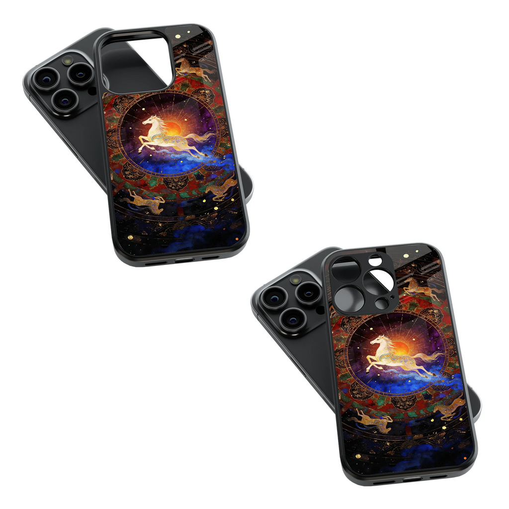 Trendy Glass Back Mobile Case for iPhone, Samsung, Redmi, OnePlus, Google Pixel, Motorola