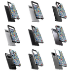 Durable Glass Back Mobile Case for iPhone, Samsung, OnePlus, Google Pixel, Redmi, Vivo, Oppo