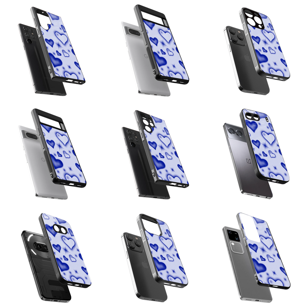 Durable Glass Back Mobile Case for iPhone, Samsung, OnePlus, Google Pixel, Redmi, Vivo, Oppo