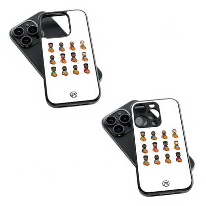 Trendy Glass Back Mobile Case for iPhone, Samsung, Redmi, OnePlus, Google Pixel, Motorola