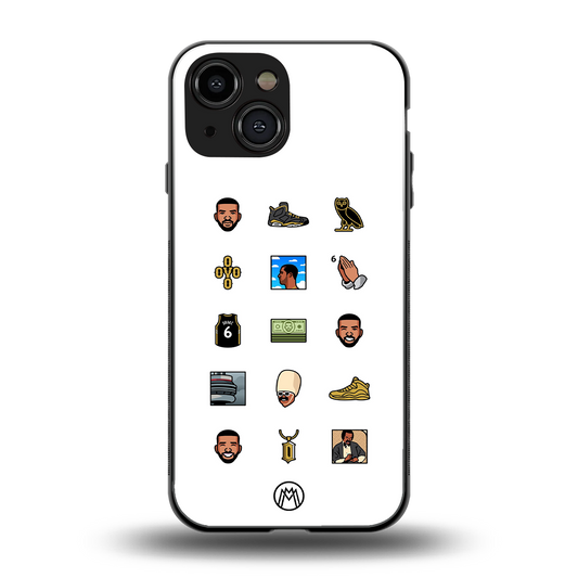 champagne papi back phone cover | glass case for iphone 13 mini