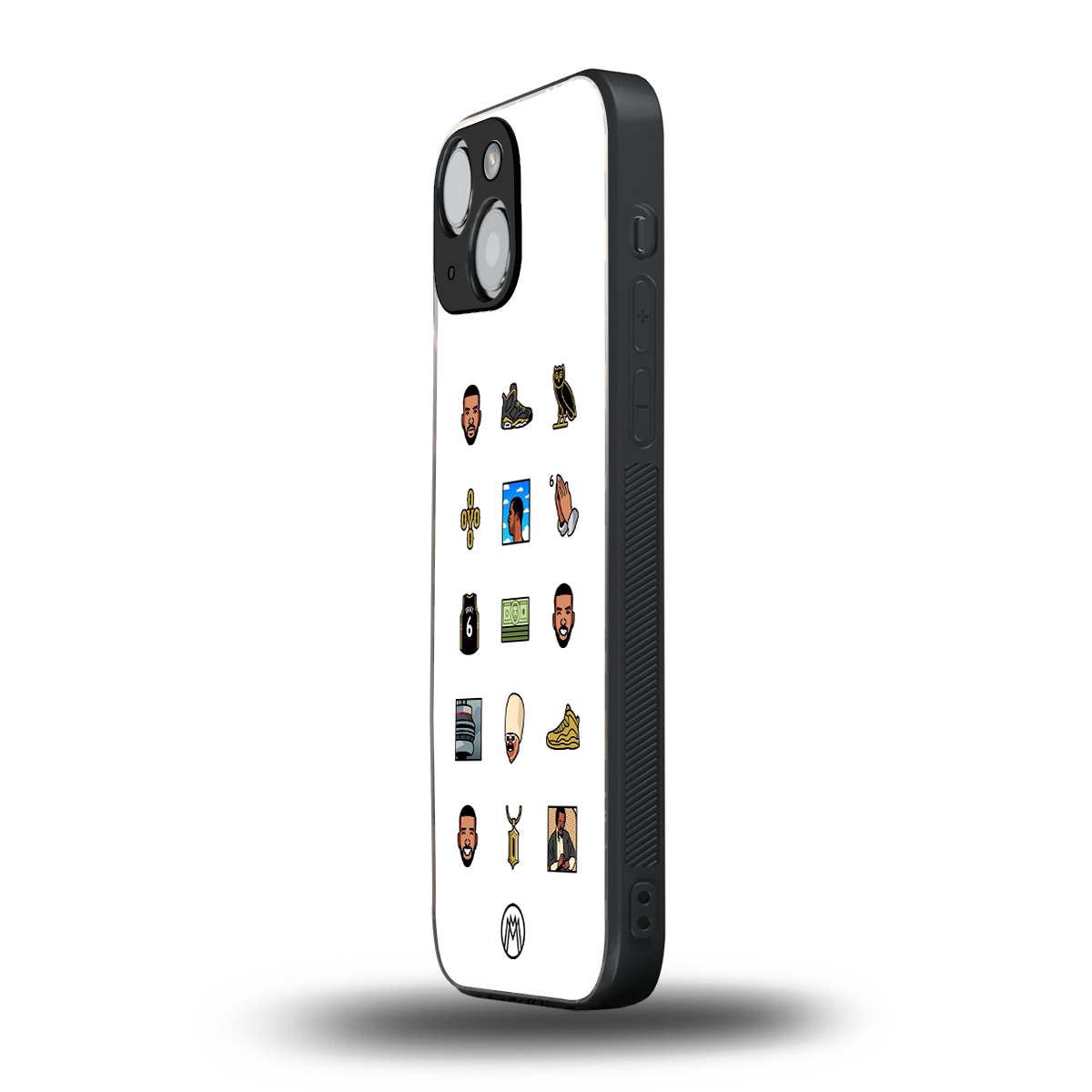 champagne papi back phone cover | glass case for iphone 13 mini