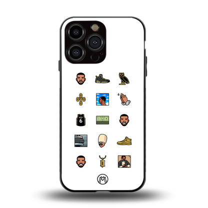 champagne papi back phone cover | glass case for iphone 13 pro max