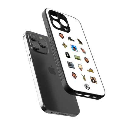 champagne papi back phone cover | glass case for iphone 13 pro max