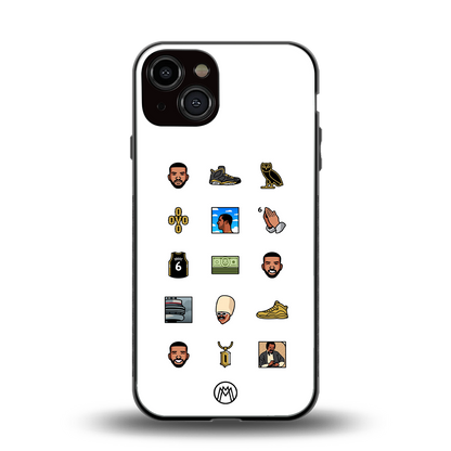 champagne papi back phone cover | glass case for iphone 13