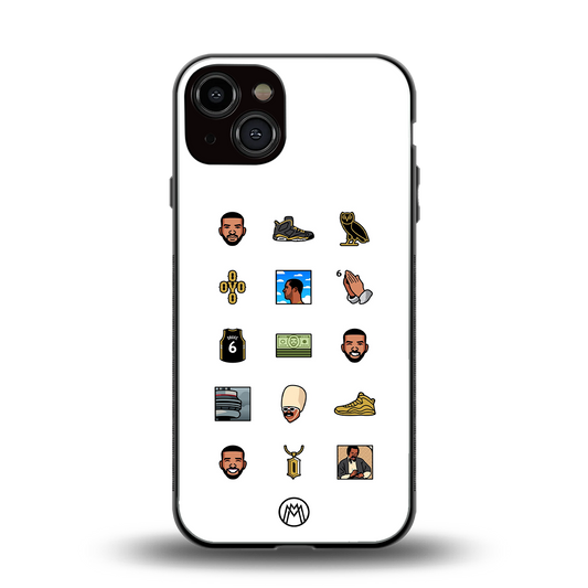 champagne papi back phone cover | glass case for iphone 13