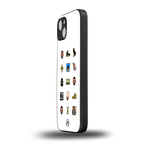 champagne papi back phone cover | glass case for iphone 15 plus