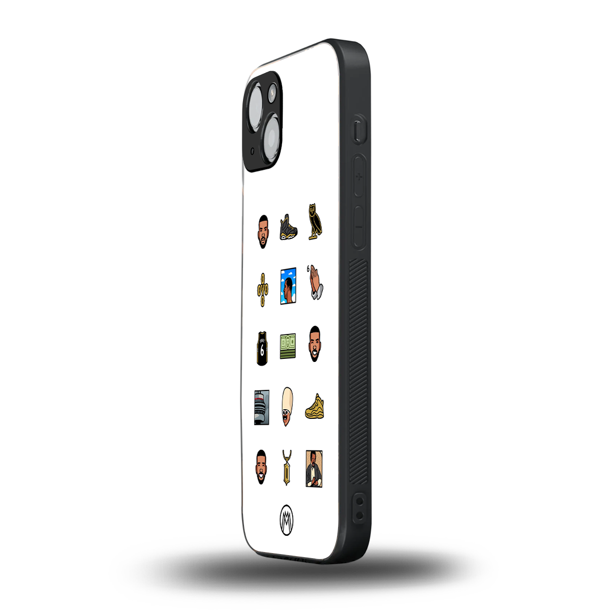 champagne papi back phone cover | glass case for iphone 14 plus