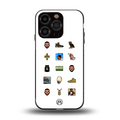 champagne papi back phone cover | glass case for iphone 15 pro