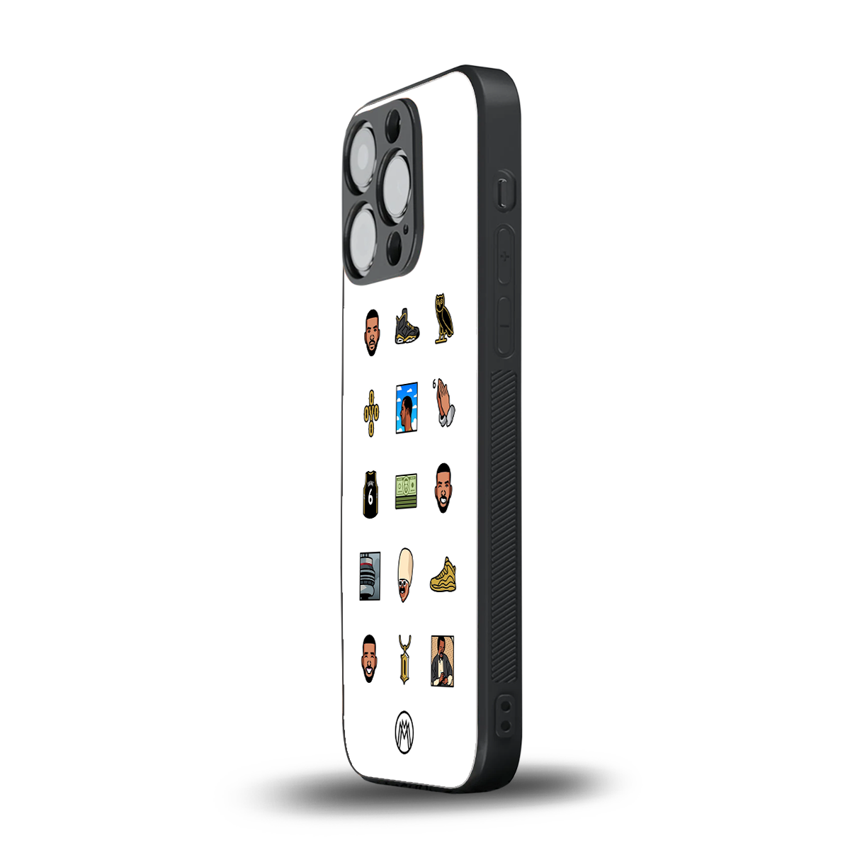 champagne papi back phone cover | glass case for iphone 15 pro