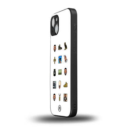 champagne papi back phone cover | glass case for iphone 15