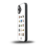 champagne papi back phone cover | glass case for iphone 16 plus